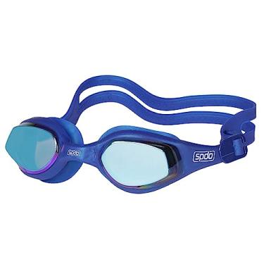 Imagem de Óculos de Natação, Speedo, Tempest Mirror, Lentes Espelhadas, Proteção UV e Antifog, Vedação G - Azul Marinho Metálico