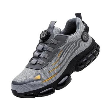 Imagem de Tênis De Segurança Masculino Com Biqueira De Aço, Botão Rotativo, Amor