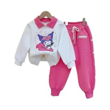 Imagem de Conjunto De Moletom De 2 Peças Com Estampa De Desenho Animado Para Beb