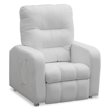 Imagem de Poltrona Do Papai Reclinável Turim Corino Branco Speciale
