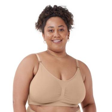 Imagem de Sutiã Amamentação Plus sem Costura Bege - Zee Rucci, 48