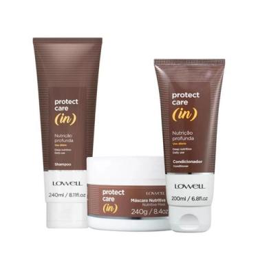 Imagem de Kit Lowell Shampoo, Condicionador e Máscara Protect Care In