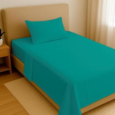 Imagem de Jogo Lençol Duplo Elástico Cama Box Solteiro King 3 Peças - Arte & Caz