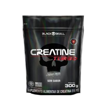 Imagem de Refil Creatine Turbo 300g Black Skull Creatina Maltodextrina, Sem sabo