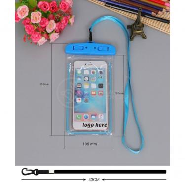 Imagem de Capa Bolsa A Prova Dágua Impermeável P/ Celular Azul