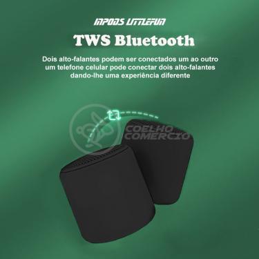 Imagem de Mini Caixa De Som Wireless Speaker Potente Bluetooth Preto