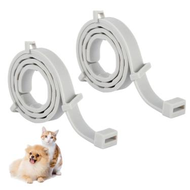 Imagem de Coleira Anti Pulga Cachorro Gato Cao Pet Kit 2 Unidades Carrapato Leishmaniose Felino Canino Tamanho Ajustavel Resistente Eficaz Proteçao