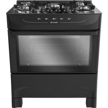 Imagem de Fogão a Gás 5 Bocas Mesa de Vidro Acendimento Automático MFV5BB Mueller
