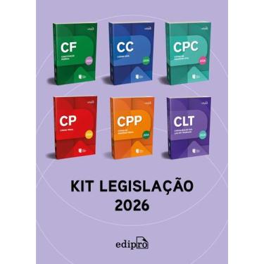 Imagem de Livro - Kit Legislação 2026  Constituição Federal 2026 + CLT 2026 + Có