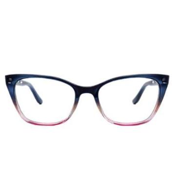 Imagem de Armação Para Óculos De Grau Feminina Leve Moderna Confortável-Feminino