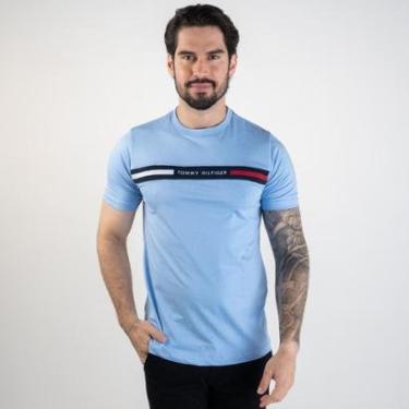 Imagem de Camiseta Tommy Hilfiger Global Stripe Bordado-Masculino