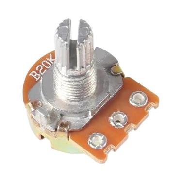 Imagem de Potenciômetro Rotativo Linear De 3 Pinos 15mm, 5 Conjuntos De 1K-100K 