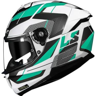 Imagem de Capacete LS2 FF808 Stream II Road Branco e Verde-Masculino
