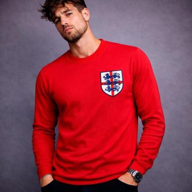 Imagem de Camisa Inglaterra Retrô 1966 Manga Longa Masculina-Masculino