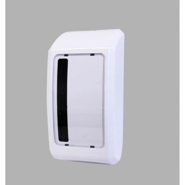 Imagem de Dispenser para Papel Intercalado Elite Kai Kai em Plástico ABS com Visor e Fechadura Branco Higipack