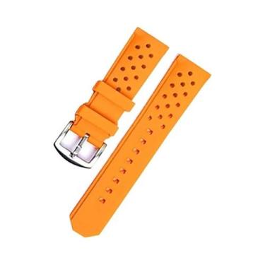 Imagem de Pulseira De Silicone Esportiva Unissex De 22mm Para Relógio Tag Heuer 