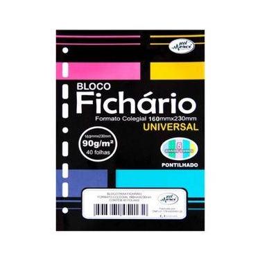 Imagem de Bloco Fichário Universitário Candy Pontilhado 90g/m² 40 Fls - Merci - 