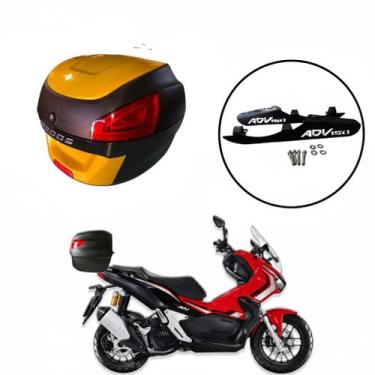 Imagem de Baú Moto Universal Awa 29 L com Suporte Adv 150, Dourado