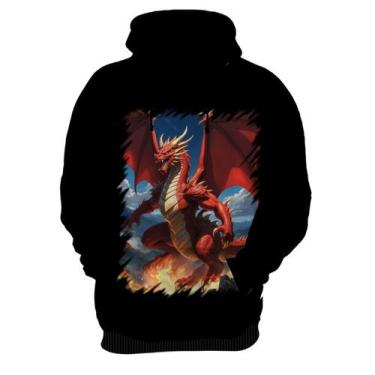 Imagem de Blusa de Frio Dragão Vermelho de Fogo 1 - Kasubeck Store®, G