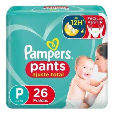 Imagem de Fralda Descartável Pampers Pants Ajuste Total P 26 Unidades
