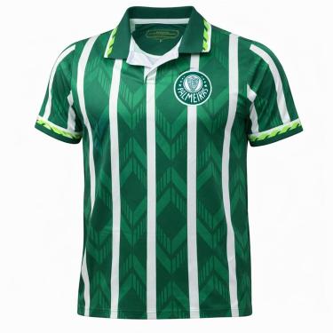Imagem de Camisa Palmeiras Polo Retrô 1996 Listrada Plus Size - Masculino-Masculino