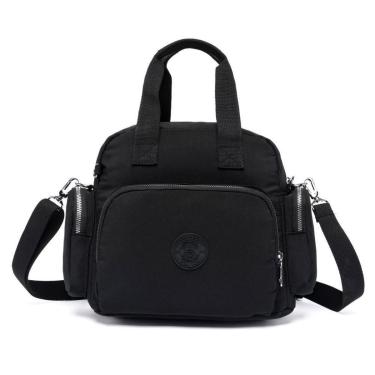 Imagem de Bolsa Transversal Feminina Espaçosa USB Trabalho Multifuncional Reforçada Faculdade-Fem...