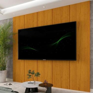 Imagem de Painel para TV até 90 Polegadas 100% MDF 222,5cmx250cm Realce - Gelius