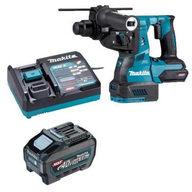 Imagem de Martelete Combinado 28mm 40v XGT HR003 Bat 5.0Ah Makita 110v