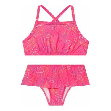 Imagem de Biquini Infantil Moda Praia Verão Proteção Uv50 1ao14 - Outros, Rosa, 