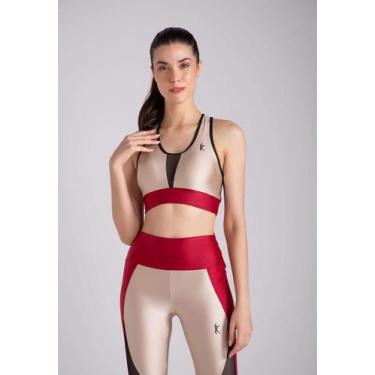 Imagem de Top LARULP Mandaue Avis Sport - Preto/Vermelho/Dourado, G1