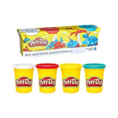 Imagem de Massinha play-doh com 4 potes sortidos - habsro b5517 - Hasbro