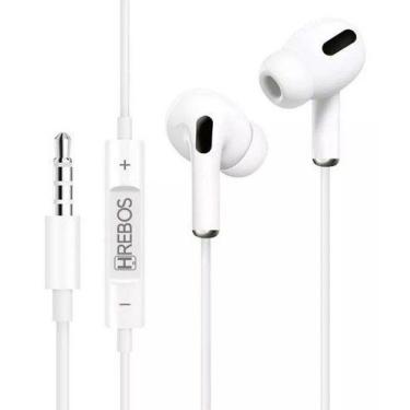 Imagem de Fone De Ouvido Compatível Samsung A10 A10s A11 A21s Branco - HREBOS