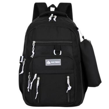 Imagem de Mochila Escolar Impermeável Bolsa Grande Reforçada Notebook - Premium,