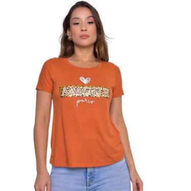 Imagem de T-shirt amour paris - coral - Verrati, P