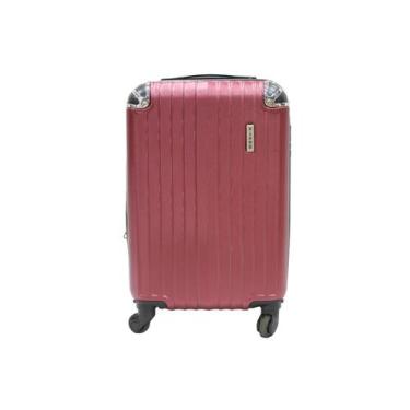 Imagem de Mala de Bordo Viagem 10kg Rodas 360 Cadeado Acoplado Senha - MV, Rosa
