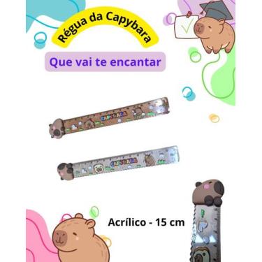 Imagem de Régua de acrílico da Capybara - 15 cm - RPC, Transparente