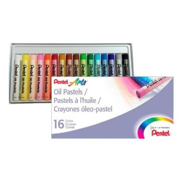 Imagem de Giz Pastel Oleoso 16 Cores Pentel Arts