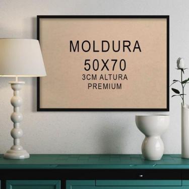 Imagem de Moldura 50x70 Quebra Cabeça 1000pç Acrílico 1mm 3 Altura Fotografia Ar
