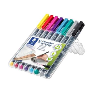Imagem de Marcador Permanente Lumocolor Staedtler 0.6Mm 8 Cores