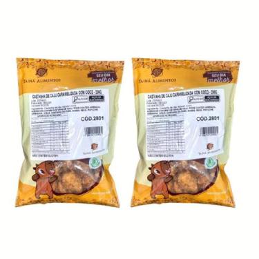 Imagem de Kit 2 Castanha de Caju Caramelizada Com Coco Tainá Alimentos 400g