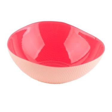 Imagem de Centro de mesa Milky vidro rosa creme 1,2L 20x7,5cm -L Hermitage - L'H