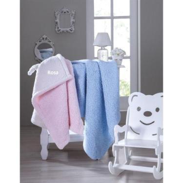 Imagem de Cobertor Infantil Carneirinho Baby Rosa Jolitex