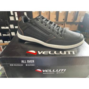 Imagem de Sapatênis masculino All Over - Velluti, Preto, 41