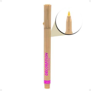 Imagem de Caneta Delineadora de Unhas Pink 21 Decoration Dourado 3,2g - PINK 21 