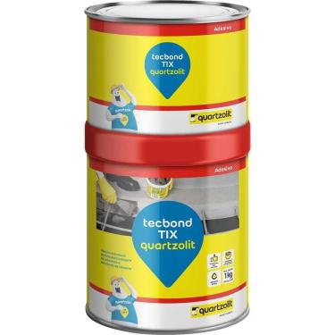 Imagem de Adesivo Estrutural Tecbond Tix 31824.99.33.043 Alto Poder de Adesão Colagens Estruturais Bege Quartzolit 1kg