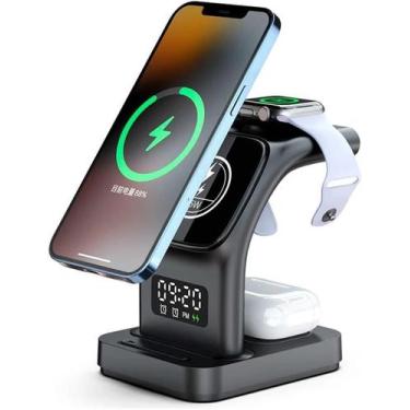 Imagem de Carregador sem Fio 3 em 1! Compatível com Apple iPhone/iWatch/Pods, iP