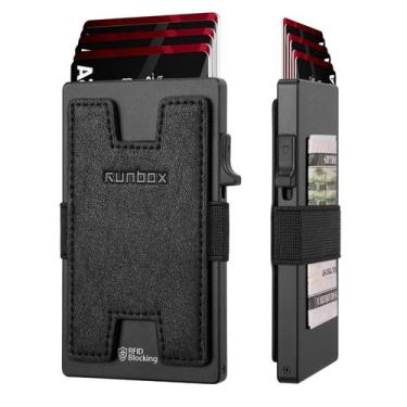 Imagem de Porta-cartões RUNBOX RUNBOX RFID Blocking Slim Wallet 6+6 cartões