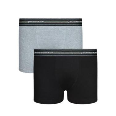 Imagem de Kit/2 Cueca Boxer Infantil Lupo 00141-088 Algodão Com Elastano T. P/GG
