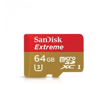 Imagem de Cartão de Memória MicroSD - Sandisk Extreme 64GB 100 MB/s U3