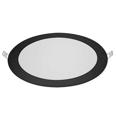 Imagem de BLUMENAU - Plafon Redondo Embutir 18w Preto Branco Neutro